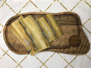 Гренки: Угорь вяленый