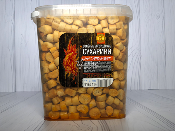 Сухарики с красной икрой в Норильске