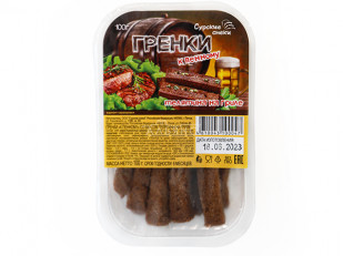 Уклейка вяленая: Сурские гренки Телятина на гриле (100 гр)