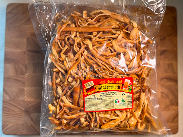 Нитка ЖАРЕНАЯ "Краб" Oktobtersnak 1 кг (сырный продукт) в Норильске