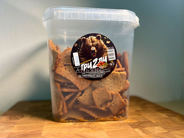 Ведро Ржаные гренки со вкусом Крылышки Барбекю (1 кг) в Норильске