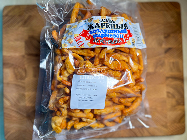 Жареный сыр "ВКУСНЯШКА" со вкусом пармезан (500 гр) в Норильске