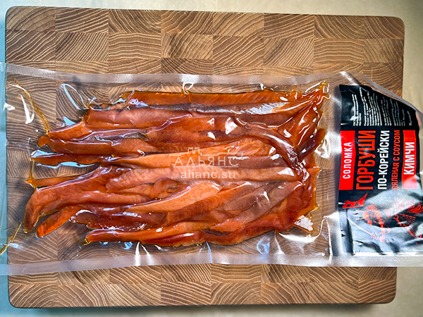 Горбуша соломка по-корейски в Норильске