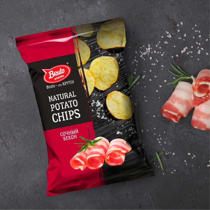 Картофель «Бруто» со вкусом бекона 130 гр. в Норильске