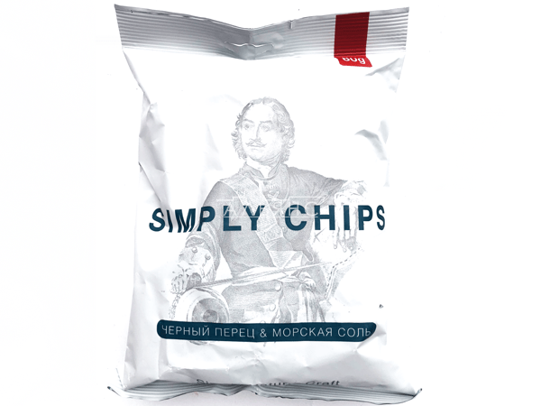 Картофельные чипсы "Simple chips" Морская соль и черный перец 80 гр. в Норильске